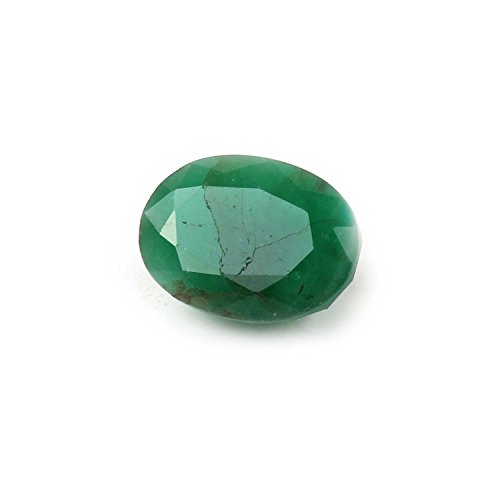 Émeraude verte zambienne pour bague de fiançailles ovale personnalisée