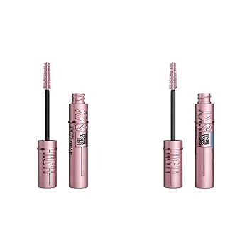 Maybelline Lash Sensational Sky High Waterproof Mascara Makeup, Volumizing, Lengthening, Defining & Lash Sensational Sky High Washable Mascara Makeup, Volumizing, Lengthening, Defining