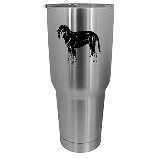 Montenegrin Mountain Hound Dog Themed Etched 30oz Stainless Steel Tumbler