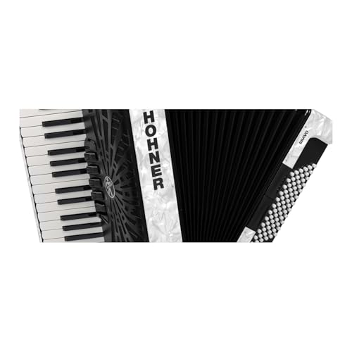 Hohner Bravo III 72 Chromatic Piano Key Accordion (Pearl White) - Thumbnail 4