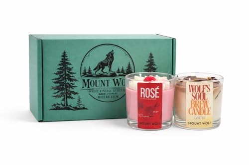 Image of Luxury Duo Scented Candle Gift Set - Rich Coffee Latte & Velvet Rose Fragrance | Premium Home Decor, Romantic Ambience, Party & Celebration Candles with Elegant Gift Box