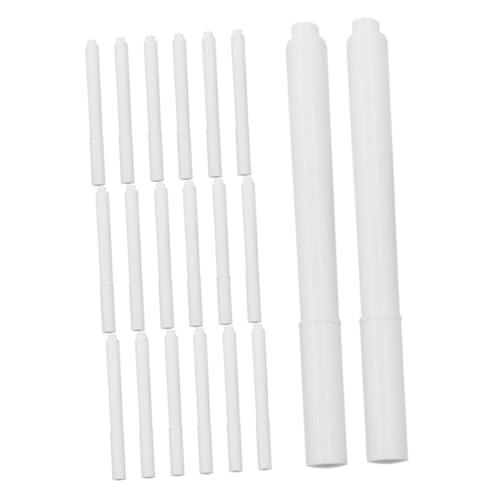 VALICLUD Marcadores de Tiza Líquida White Borrables, 20 Piezas, Marcador de Borrado Fino Tinta Acuática, para Pizarra White, Vidrio, Ventanas y Uso Escolar U Oficina