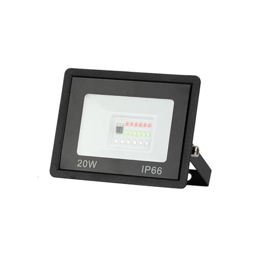 Foco RGB exterior IP66 con ahorro de energía y potencia regulable para fachadas