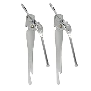 3-in-1 Butterfly Can Opener Stainless Steel Heavy Duty Manual Multipurpose Can Opener Comfortable Handle Easy to Use Ideal for Every Kitchen Camping with Good Grip 2PK