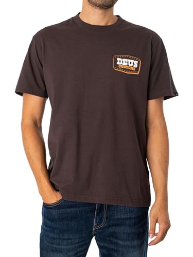 Deus Ex Machina Camiseta con hebilla para hombre, color marrón, Marr�n, M