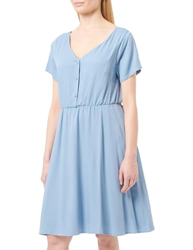 Robe midi femme SANIKA tendance chic et robe mi-longue fluide légère