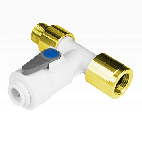 Osmose Winkel-Absperr-Ventil mit Rückschlagventil - ASV9-3/8" x3/8" x1/4