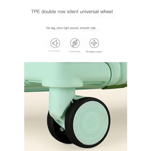 Suitcase Large Capacity Suitcase with Wheels Pressure-Resistant and Anti-Fall Suitcase Zipper Sealed Suitcase Carry on Luggage Suitcases Large (Color : B, Size : 24in)3