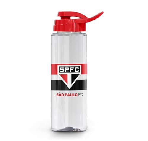 Squeeze Do S�o Paulo Garrafa de plascito de 750 Ml Licenciado Oficial Presente S�o Paulino (Transparente)
