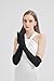 Long Black Gloves Women Costume Long Black Satin Gloves Elbow Length Opera Glove Wedding 1920s Party Roaring 20s Accessories Dance Dress Halloween Cosplay Great Gatsby Fashion Outfits Fancy Formal