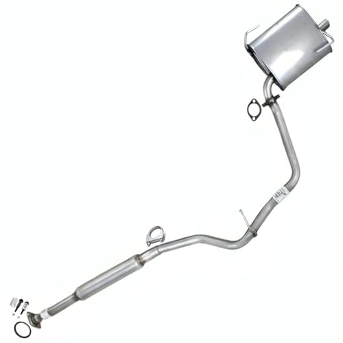 Northeastern Exhaust | Stainless Steel - Exhaust Muffler and Resonator Pipe Assembly Compatible for Subaru Impreza 2012-2016 2.0L SEDAN - Includes Clamp, Gaskets, and Bolts Spring