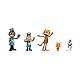Dog Man Film-Actionfiguren-Multipack-Set von Jakks Pacific, enthält 6 cm bewegliche Figuren – inspiriert Movie Toys, Lil Petey, Petey, Chief und Flippy!