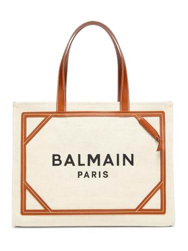 Balmain, B-Army Medium Canvas Shopper Tote Bag, Gem Nature