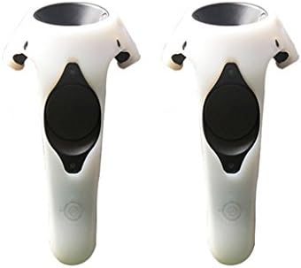 Hurricanes Protective GelShell Silicone Wand Skin Protector For HTC VIVE Virtual Reality VR Device Controller - White