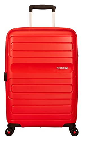 American Tourister Sunside Spinner 68 Expandible, 3.7 kg, 72.5/83.5 l, Rojo (Sunset Red)