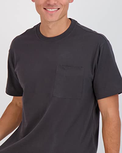 Real Essentials 4 Pack:Mens Cotton Quick Dry Dri Fit Shirt Short Sleeve Crew Pocket T-Shirt Tee Gym Casual Work Fashion Athletic Active Workout Undershirt Cool Clothes Sport Sleep Performance Lounge Wicking-Set 1,Xxl thumb #2