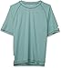 ZeroXposur Men's Short Sleeve Upf 50+Solid Dri Fit Rashguard