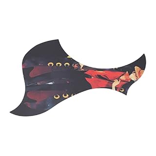 Plaque de Protection Guitare, Finition Brillante Autocollante Bonne Protection Pickguard Guitare Bonne durabilité pour l… - Les Beatles, Paul McCartney, John Lennon, RIngo Starr, George Harrison