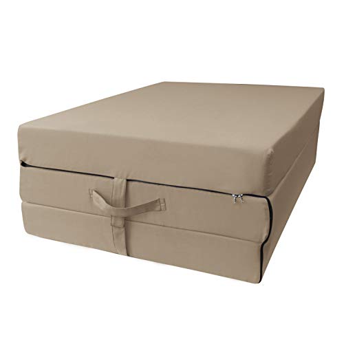 Klappmatratze Herlag Senior in Beige, 195x85x10 cm