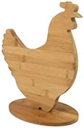 Fisura | Bamboo Wood Cutting Board for Kitchen with Animal Shapes - Large Size (Chicken)