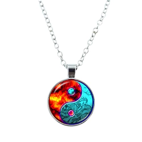 Collier Yin Yang en argent 925 sterling d'une élégance intemporelle pour homme et femme