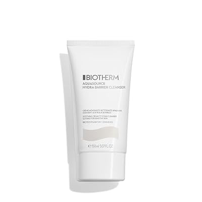 Biotherm Aquasource Hydra Barrier Cleanser To Soothe And Strengthen The Skin Barrier From The Very First Use, With Biotech Plankton, Bio-Ceramides, And Vitamin B3, 5.1 Fl.Oz.