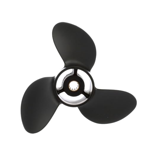 Image of Quicksilver Black Diamond 3-Blade Aluminum Propeller for Mercury and MerCruiser Engines