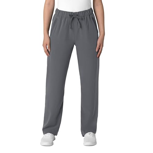 Wink Nova Women's Stovepipe High-Low Hem Scrub Pant, Pewter, S PET