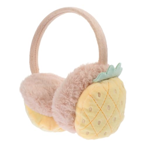 Orejeras infantiles de peluche amarillas ajustables pack de 2 piezas para invierno