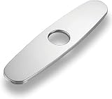 Hole Cover Deck Plate Escutcheon 10 Inch for Bathroom or Kitchen Sink Faucet Single Hole, Escutcheon