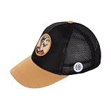 PICOBOX Gorra Dragon Ball Z para Niño y Juvenil, Gorra Infantil de Visera con Rejilla, Negra y Marrón, Bordados Frontal y Lateral, Talla Única 51-54 Centimetros