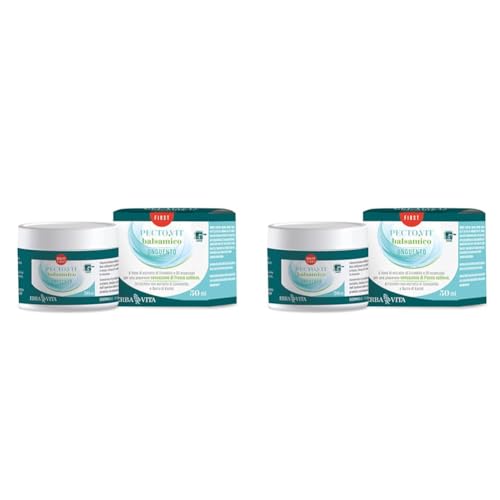 ERBA VITA Pecto.Vit Unguento Balsamico biologico prodotto cosmetico ad uso esterno per una piacevole sensazione di fresco e sollievo alle vie respiratorie - 50 ml (Confezione da 2)