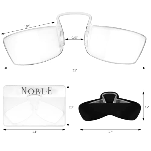 Gafas de lectura sin montura para evitar fatiga visual con fundas compactas de silicona 3