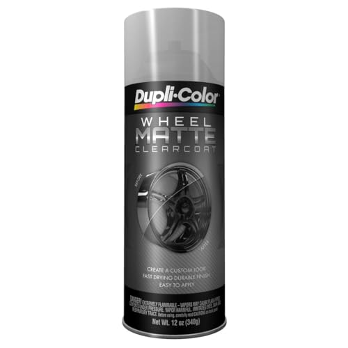 Dupli-Color EHWP10600 Wheel Coating Clearcoat, Matte, Clear, 12 oz.