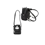 TUMPETY Mini mochila Kawaii para cosplay de anime e preta, fofa, cosplay, bolsa de mão, Preto, 10.24 x 9.06 x 2.36 inches, Portátil