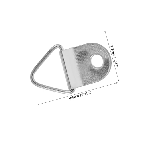 Image of COHEALI 1set Triangle Ring Hangers Heavy Picture Hanging Hardware Decor Hooks for Frames Decorations Home Office