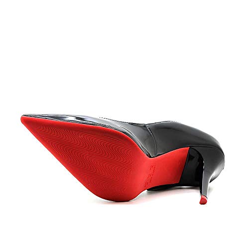 Scarpin Royalz Verniz Salto Penélope Curvas Sola Vermelha