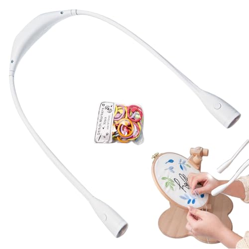 Libro para leer luz LED flexible y recargable para hacer punto en espacios oscuros
