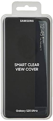 Samsung Galaxy S20 Ultra Case, Official S-View Flip Cover (Black)