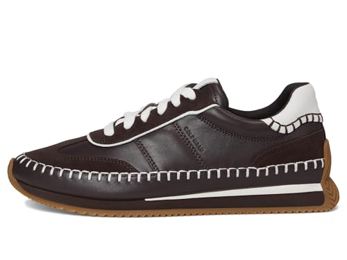 Cole Haan Cole Haan Women's Grandpro Premier Runners, Dark Chocolate/White Leather, 11-B US
