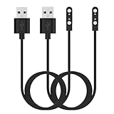 2-Pack Chargers Compatible for TYKOIT 41mm 45mm Smart Wtach Charger, Magnetic Charger 3.3ft Charging Cable for TYKOIT Smart Watch (Black&Black)