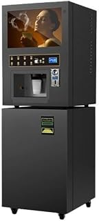 Coffee Vending Machine for Sale, Automatic Commercial Vending Equipment with Touch Screen, Bill & Coin Payment, Card Reader, for Hotels and Offices