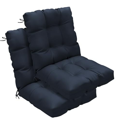 zanwu hwyd Outdoor Chair Cushions Set of 2, 42x21x4 Inch Patio Cushion for Dining/Rocking Chairs,...