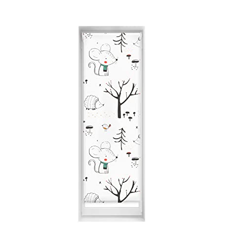 Blindecor Easy estores sin taladrar Estampados - Estor translúcido Estampado Digital, Into The Wood, 55 x 150 cm (Ancho por Alto). Tamaño de la Tela 52 x 145cm
