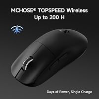 MCHOSE L7 Pro 39g Ultralight Wireless Gaming-Maus Schwarz – Ansicht 7