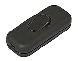 kabel mit schalter für lampe Farbe schwarz Kopp 191305087 Schnurzwischenschalter, 1-polig, 250 V, 6 A, schwarz
