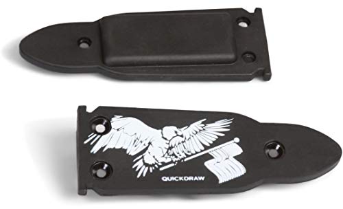 QuickDraw Bullet Shaped Rubber Coated Magnetic Gun Mount - 35LB Pull Strength Rating - Compatible with Most Firearms and Easy Installation (Eagle Flag)