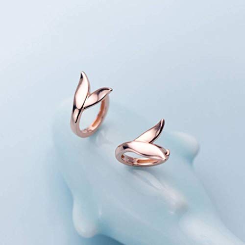 Boucles d'oreilles Mori S925 femme champignon blanc mode coréenne