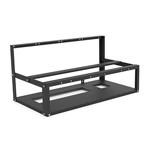 DESIGN STANDARD: il telaio aperto resistente del rig minerario è progettato secondo i fori standard su scheda madre ATX, scheda grafica, disco rigido e alimentazione. Dotato di 4 ventole di raffreddamento, fornisce un raffreddamento efficiente e un funzionamento efficiente del dispositivo