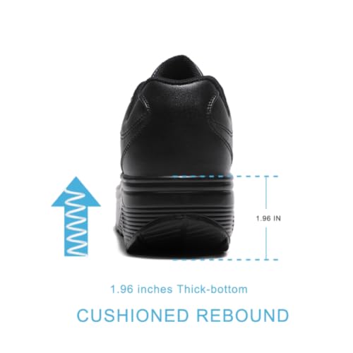 Image of RUIDENG Platform Sneakers for Women Air Cushion | Walking Shoes Women Comfortable All Day | Thick Rocker Bottom